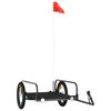 vidaXL Reboque para bicicleta 126x63x34 cm ferro preto