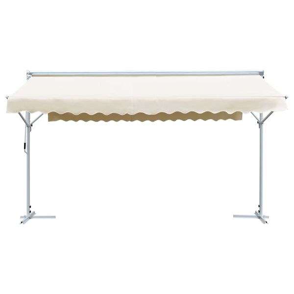 vidaXL Toldo de p&eacute; 500x300 cm creme