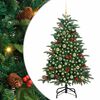 vidaXL &Aacute;rvore de Natal Artificial Verde 150 cm PVC, Metal e Pl&aacute;stico