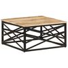 vidaXL Mesa de centro 68x68x35 cm madeira de mangueira maci&ccedil;a