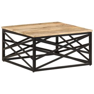 vidaXL Mesa de centro 68x68x35 cm madeira de mangueira maci&ccedil;a