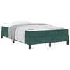 vidaXL Cama Box com colch&atilde;o Verde Escuro 120 x 190 cm tecido