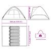 vidaXL Tenda familiar em c&uacute;pula para 6 pessoas imperme&aacute;vel azul