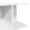 vidaXL Mesa cabeceira 46,5x29x61cm derivados madeira branco