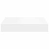 vidaXL Prateleiras de parede suspensas 2 pcs 23x23,5x3,8cm MDF branco
