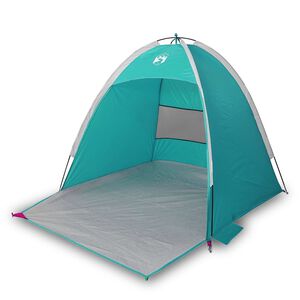 vidaXL Tenda de praia 3 Pessoas imperme&aacute;vel verde mar