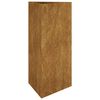 vidaXL Vaso/floreira de jardim 40x34,5x75 cm aço corten