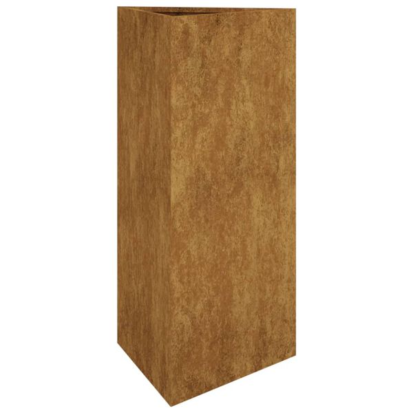 vidaXL Vaso/floreira de jardim 40x34,5x75 cm aço corten