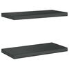 vidaXL Prateleiras de parede 2 pcs 50x23,5cm a&ccedil;o inoxid&aacute;vel prateado