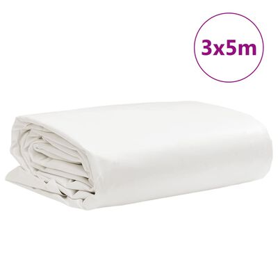 vidaXL Lona 3x5 m 650 g/m² branco