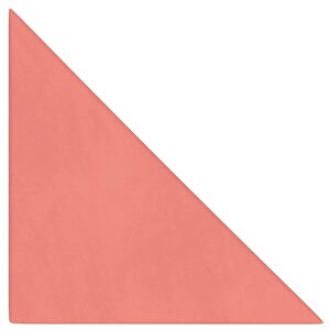 vidaXL Cabeceira de Parede 12 pcs Rosa Veludo