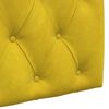 vidaXL Cabeceira Suspensa Amarelo 130 x 55 x 7 cm Veludo