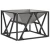 vidaXL Fire Pit Castanho 50 x 50 x 35 cm A&ccedil;o resistente &agrave;s intemp&eacute;ries