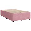 vidaXL Cama boxspring com colch&atilde;o 120x200 cm veludo rosa
