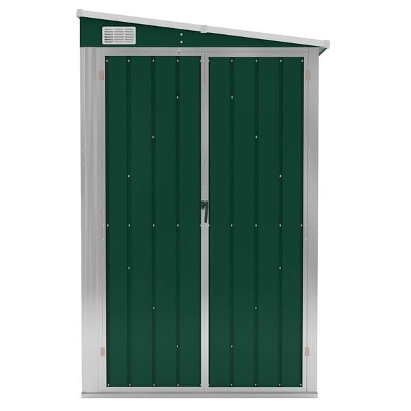 vidaXL Abrigo suspenso p/ jardim 118x288x178 cm aço galvanizado verde