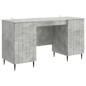 vidaXL Mesa Cinzento Cimento 142,5 x 50 x 75 cm Derivados de Madeira