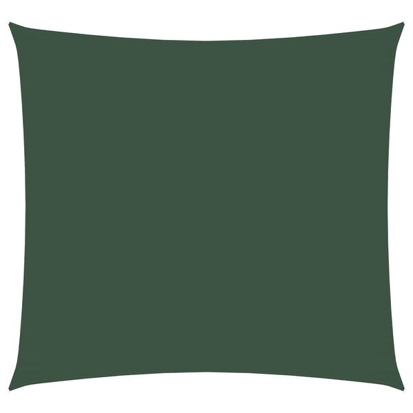 vidaXL Para-sol vela tecido oxford quadrado 4,5x4,5 m verde-escuro