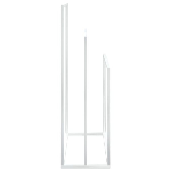 vidaXL Toalheiro de p&eacute; 48x24x79 cm ferro branco