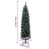 vidaXL &Aacute;rvore de Natal artificial fina com 300 luzes LED 240 cm