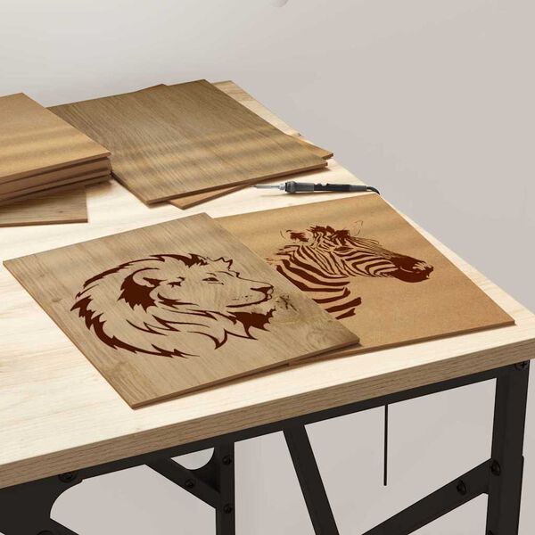 vidaXL Pain&eacute;is de Decora&ccedil;&atilde;o 150 pcs Carvalho Artesanal