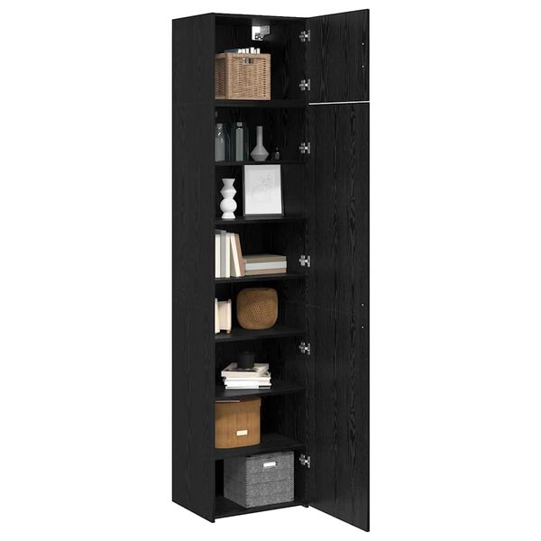 vidaXL Buffet 3 pcs Carvalho Preto