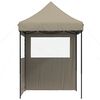 vidaXL Tenda de Festa Cinzento-acastanhado 200 x 200 x 306 cm