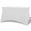 vidaXL Capa extens&iacute;vel para mesa 2 pcs 183x76x74 cm branco