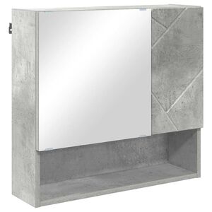 vidaXL Arm&aacute;rio de Espelho Cinzento 59 x 17 x 55 cm