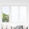 vidaXL Película janela estática 45x500cm PVC branco fosco