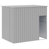 vidaXL Casota cães c/ parque 214x661x181 cm aço galvaniz. cinza-claro