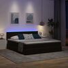 vidaXL Cama com luzes de tira LED Preto 200 x 200 cm Veludo