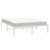 vidaXL Estrutura de cama 160x200 cm metal branco