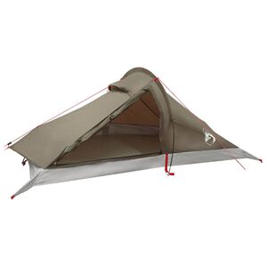 vidaXL Barraca para Caminhadas 4 pessoa Marrom e Cinza