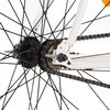 vidaXL Bicicleta de mudan&ccedil;as fixas 700c 55 cm branco e laranja