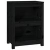 vidaXL Estante 50x35x68 cm madeira de pinho maci&ccedil;a preto