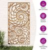 vidaXL Decora&ccedil;&atilde;o p/ muro de jardim 105x55 cm a&ccedil;o corten design conchas