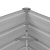 vidaXL Canteiro elevado de jardim aço galvanizado 100x40x77cm castanho