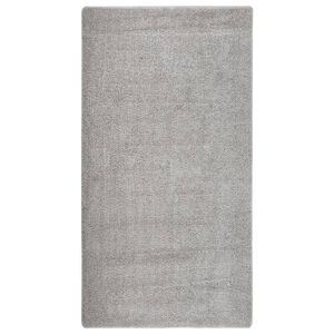 vidaXL Tapete shaggy 80x150 cm antiderrapante cinzento-claro