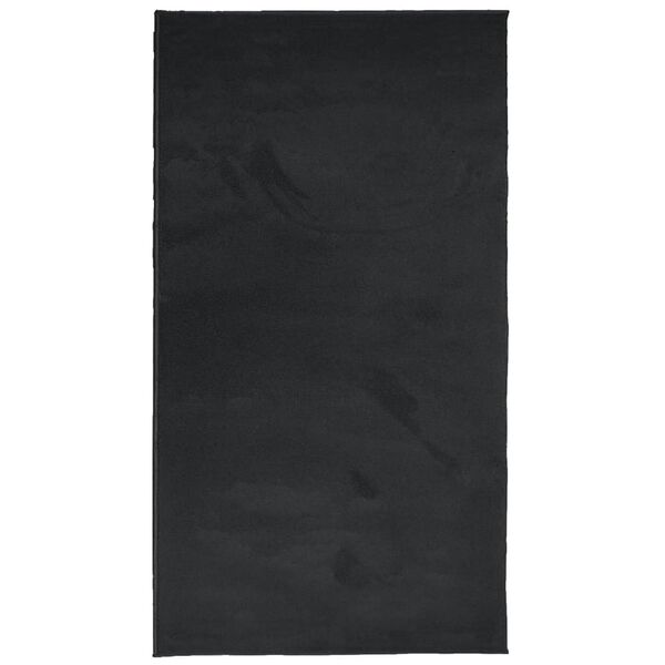 vidaXL Tapete de pelo curto OVIEDO 80x150 cm preto