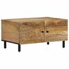 vidaXL Mesa de centro 80x50x40 cm madeira de mangueira maci&ccedil;a