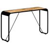 vidaXL Mesa consola 140x35x76 cm madeira de mangueira maci&ccedil;a &aacute;spera