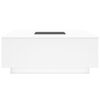 vidaXL Mesa de centro luzes LED Infinity 100x100x40 cm branco