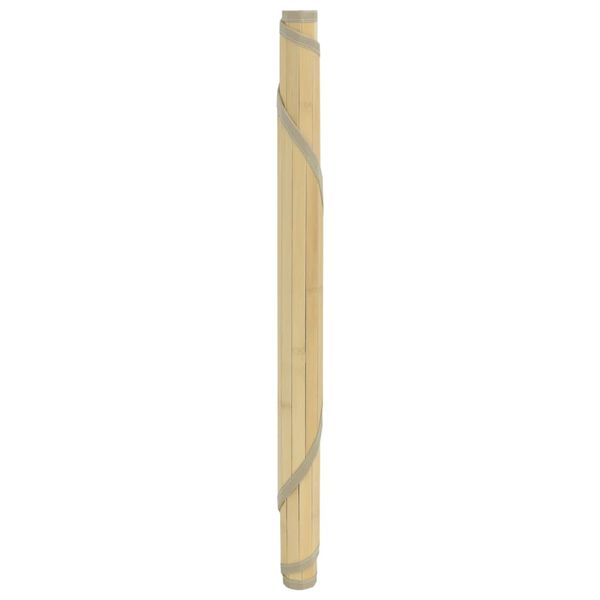 vidaXL Tapete redondo 80 cm bambu natural claro