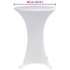 vidaXL Capa para mesa de p&eacute; el&aacute;stica &Oslash;70 cm 4 pcs branco