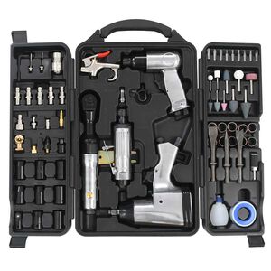 vidaXL Kit de ferramentas pneum&aacute;ticas 70 pcs
