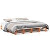 vidaXL Cama sem colch&atilde;o 180x200 cm pinho maci&ccedil;o castanho-mel