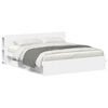 vidaXL Estrutura de Cama com Armazenamento Branco 180 x 200 cm