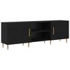 vidaXL Gabinete para TV Carvalho preto 150 x 30 x 50 cm