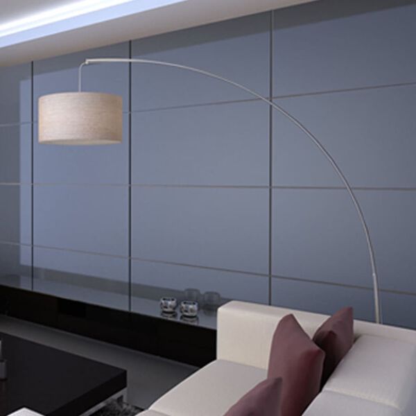 L&acirc;mpada de assoalho Arco de Pesca Cr&eacute;me