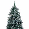 vidaXL &Aacute;rvore de Natal Artificial Verde 180 cm PVC, A&ccedil;o e Pl&aacute;stico